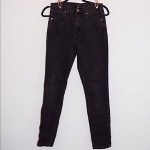 Forever 21 High Waisted Faded Black Jeans - 26